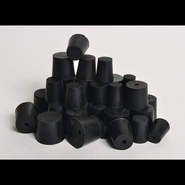 United Scientific Rubber Stoppers, 2-Hole, #2, PK 45 RST2-H2